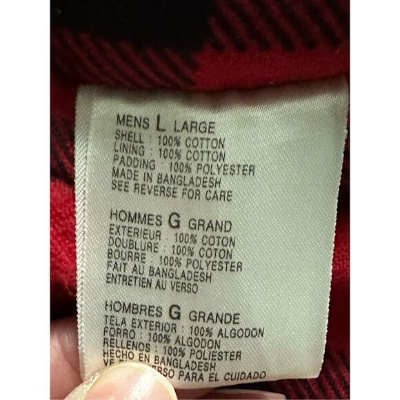 Ozark Trail Vest 90s streetwear Mens Utility Tan Red Black Buffalo Plaid Hunting - Picture 6 of 10